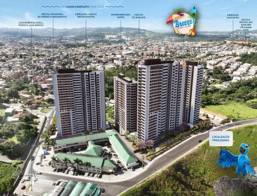 Breeze Home Clube — 3 Dorms com Suíte 65m² | Jardim Julio, Barueri — apartamento para venda em Jardim Julio
